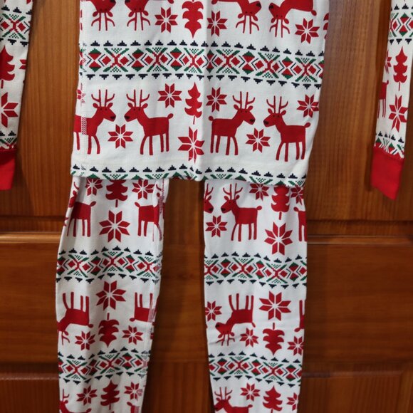 Hannah Anderson Unisex Gender Neutral Christmas Holiday 2pc Pajama Set 140/10 - Picture 3 of 12